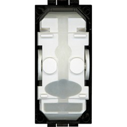 Выключатель Bticino LivingLight Антрацит с автоматическими клеммами, 1 модуль, без клавиши LN4001A