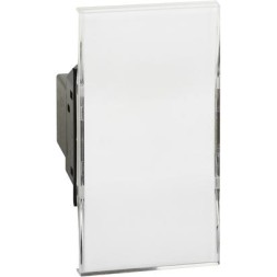 Кнопка Bticino Living Now белый 1 модуль NO 24V 10A + portanome K4040