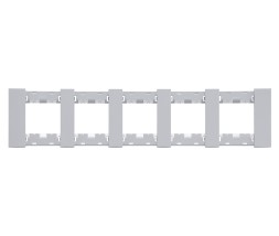 Рамка 5-ая цвет- серый матовый MEITON AA4802M5AS