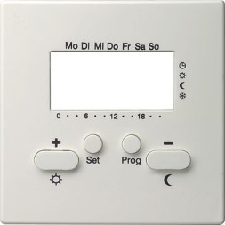 Крышка для термостата Gira S-color 230 В с таймером Белый 146940