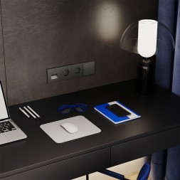 Рамка пластиковая VOLTUM S70 на 4 поста, (титан)