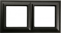 Рамка Jung ECO Profi Standart Чёрная 2 пост EPS482SWM