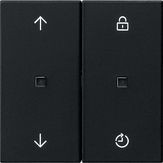 Накладка управления Gira Матовый черный Memory 5363005