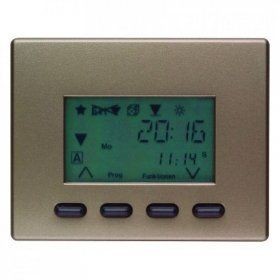 Таймер Berker Arsys светло-бронзовый лак RolloТec &quot;Комфорт&quot; с дисплеем 17749011