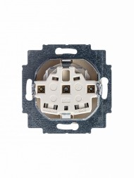 Розетка ABB Basic 55 слоновая кость SCHUKO 16А 250В с защитными шторками 2CKA002013A5279 20 EUCKS-92-507