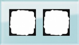 Рамка Gira Esprit Салотовое стекло 2 поста 021218