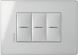 Рамка Bticino Axolute Air Алюминий 3-модульная HW4803HC
