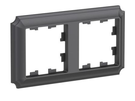 ATN101402 2-постовая РАМКА БАЗАЛЬТ, AtlasDesign Antique Schneider Electric