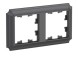 ATN101402 2-постовая РАМКА БАЗАЛЬТ, AtlasDesign Antique Schneider Electric