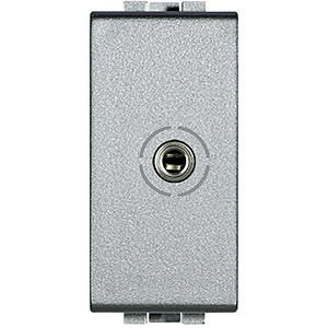 Разъем Аудио Jack 3,5 Bticino LivingLight Air алюминий NT4280