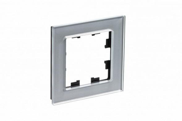 Рамка Schneider Electric Atlasdesign одинарная Nature алюминий стекло ATN320301