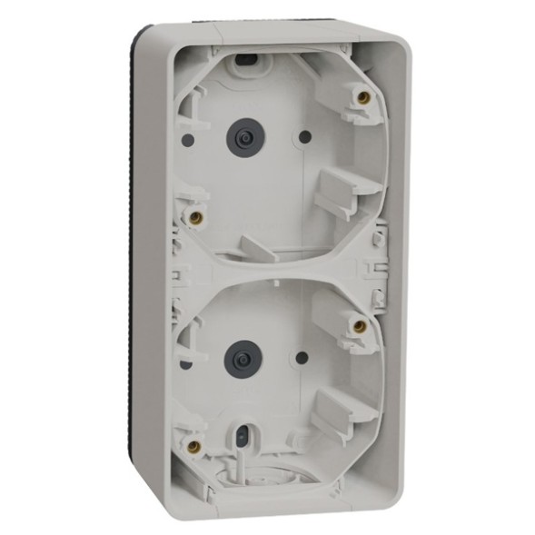 Коробка Schneider Electric вертикальная 2 поста накладного монтажа Mureva Styl IP55 Антрацит MUR39912