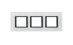 Рамка Schneider Electric Unica Class Белое стекло 3 поста MGU68.006.7C2