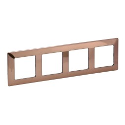 Рамка Legrand Valena Life Медь 4-постовая 754164
