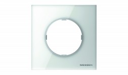 Рамка ABB Skymoon Белое стекло 1 пост 2CLA867100A3001 8671 CB