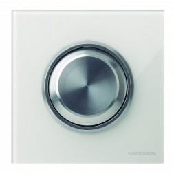 Рамка ABB Skymoon Белое стекло 1 пост 2CLA867100A3001 8671 CB