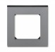 Рамка ABB Levit Сталь / Дымчатый чёрный 1 пост 2CHH015010A6069 3901H-A05010 69W