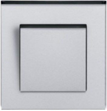 Рамка ABB Levit Сталь / Дымчатый чёрный 1 пост 2CHH015010A6069 3901H-A05010 69W