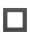 Рамка ABB Levit Сталь / Дымчатый чёрный 1 пост 2CHH015010A6069 3901H-A05010 69W