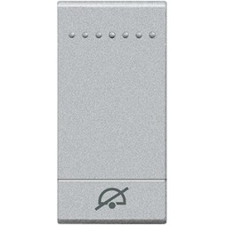 Клавиша Bticino Living Light Алюминий Не беспокоить, 1 модуль NT4915DD