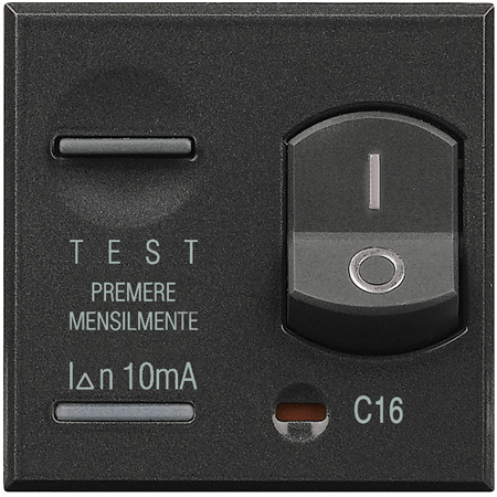 Двухполюсный дифференциальный автоматический выключатель Bticino Axolute 16 А “Salvavita” HS4305/16