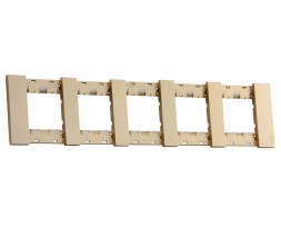 Рамка 5-ая цвет- шампань матовый MEITON AA4802M5ACH