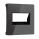 Накладка для двойной розетки Еthernet RJ-45 (черный акрил) Werkel W1191148