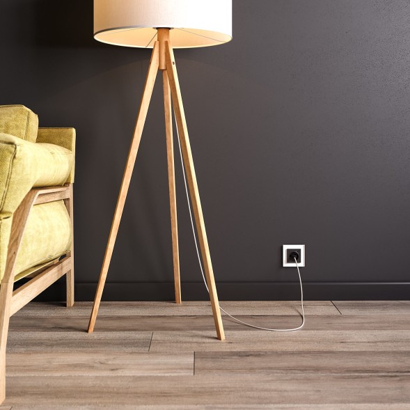 Умная встраиваемая розетка с заземлением с защитными шторками (черный матовый) Werkel W1171608