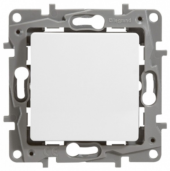 Переключатель Legrand Etika белый одноклавишный 10 A 250 В~ 672205