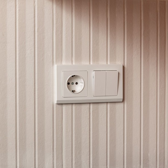 Рамка из поликарбоната на 2 поста Stark белый Werkel W0021801