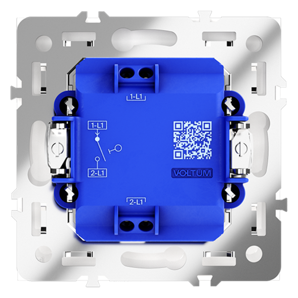 Выключатель встраиваемый VOLTUM S70 одноклавишный 10А, (кашемир)