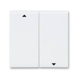 Сменная панель ABB Levit белый на клавишу для выключателя жалюзи 2CHH594471A8003 ND3559H-A447/1 03