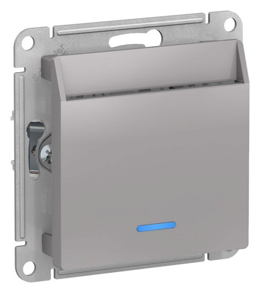 Выключатель AtlasDesign карточный, алюминий Schneider Electric ATN000367