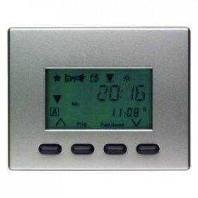 Таймер Berker Arsys стальной лак RolloТec &quot;Комфорт&quot; с дисплеем 17749004