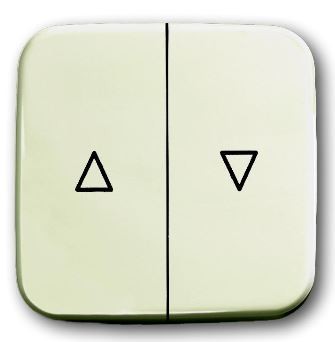 Клавиша ABB Busch-Duro 2000 SI слоновая кость для механизма выключателя жалюзи 2000/4 U и 2020/4 U 2CKA001713A0201 2504-212-500