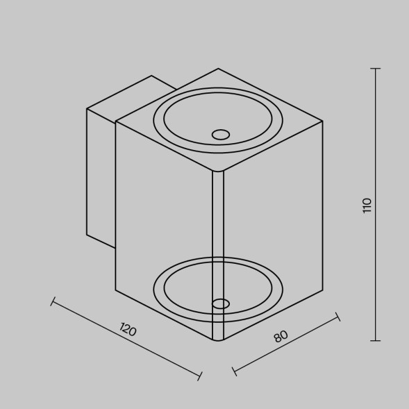 Уличный настенный светильник Outdoor O507WL-L10B3K