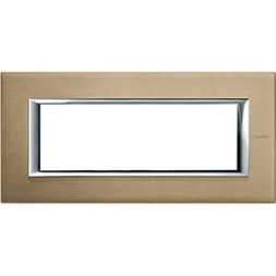 Рамка Bticino Axolute Квадрат Титан 6 модулей HA4806NX