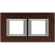 Рамка Bticino Axolute Квадрат Венге 2+2 модуля HA4802M2HLWE