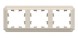 ATN100203 3-постовая РАМКА БЕЖЕВЫЙ, AtlasDesign Antique Schneider Electric