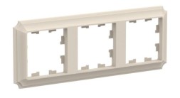 ATN100203 3-постовая РАМКА БЕЖЕВЫЙ, AtlasDesign Antique Schneider Electric