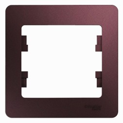 Рамка Schneider Electric GLOSSA Баклажановый 1 пост GSL001101