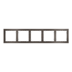 Рамка пластиковая VOLTUM S70 на 5 пост, (капучино)