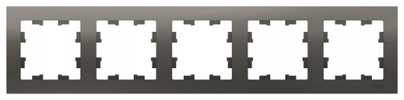 Рамка Schneider Electric Atlasdesign Сталь 5 постов ATN000905