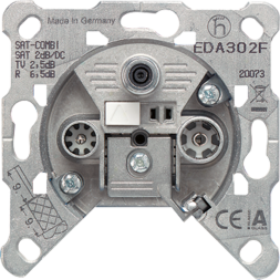 Розетка Jung SL серия TV-SAT-FM, оконечная EDA302F