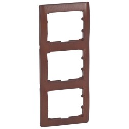 Рамка Legrand Galea Life Вишня 3 поста вертикальная 771977