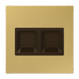 Крышка Jung LS серия Латунь классик для модульных гнёзд UMA-CAT6A ME1969-2WEC