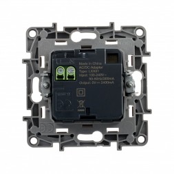 Зарядное устройство Legrand Etika белый с двумя USB разьемами 240В/5В 2400мА 672294