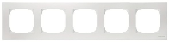Рамка ABB Sky белый 5 постов 2CLA857500A1101 8575 BL