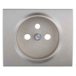 Лицевая панель Legrand Galea Life титан для розетки 2к+З французский стандарт 771427