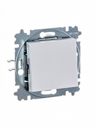 Выключатель ABB Levit жемчуг / ледяной кнопочный одноклавишный 2CHH599145A6068 3559H-A91445 68W